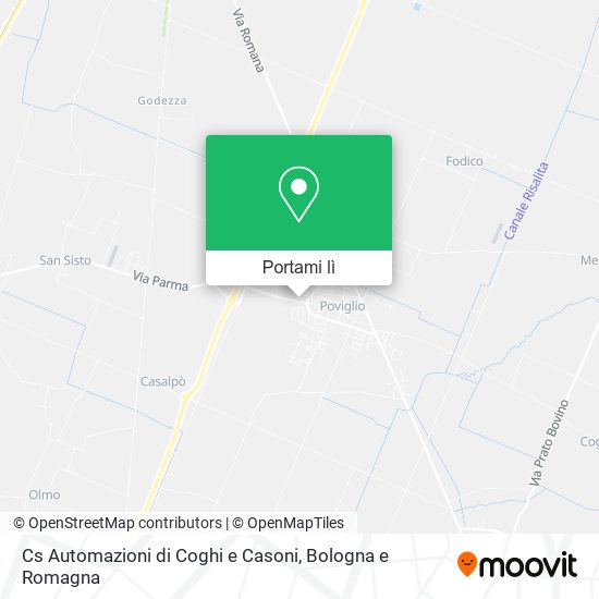 Mappa Cs Automazioni di Coghi e Casoni
