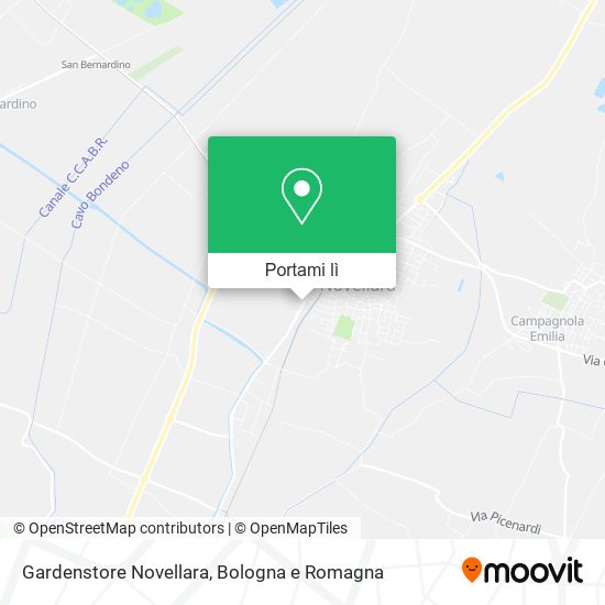 Mappa Gardenstore Novellara