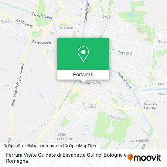 Mappa Ferrara Visite Guidate di Elisabetta Gulino