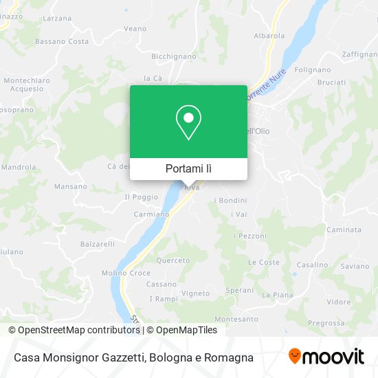 Mappa Casa Monsignor Gazzetti