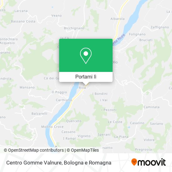 Mappa Centro Gomme Valnure