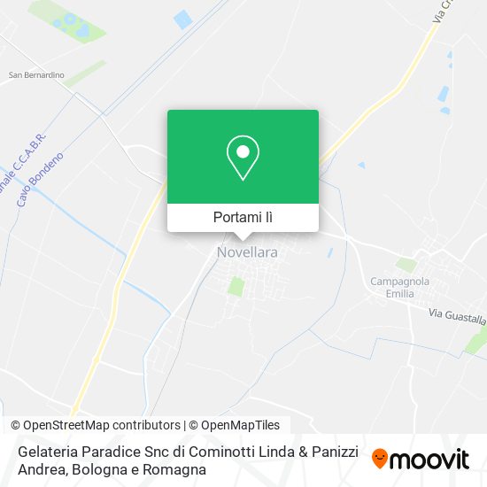 Mappa Gelateria Paradice Snc di Cominotti Linda & Panizzi Andrea