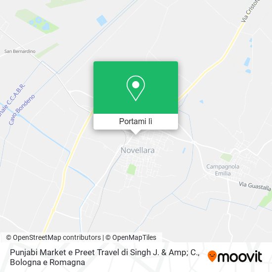 Mappa Punjabi Market e Preet Travel di Singh J. & Amp; C.