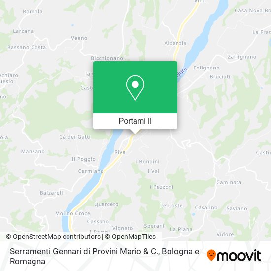 Mappa Serramenti Gennari di Provini Mario & C.