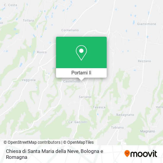 Mappa Chiesa di Santa Maria della Neve