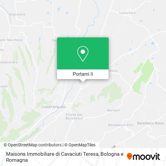 Mappa Maisons Immobiliare di Cavaciuti Teresa