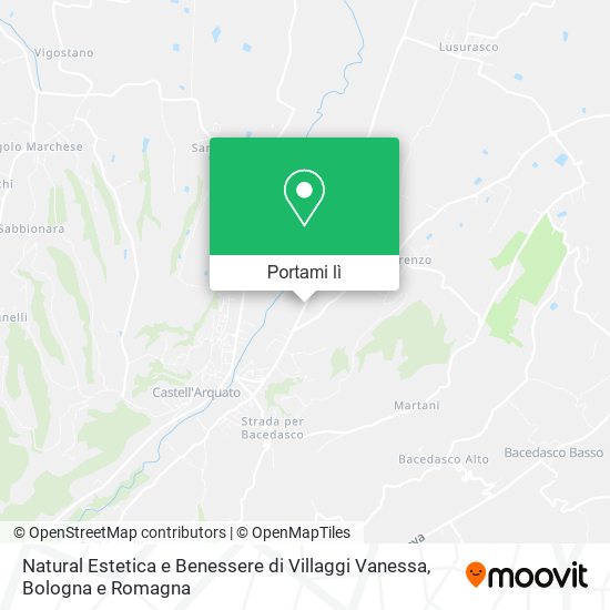 Mappa Natural Estetica e Benessere di Villaggi Vanessa