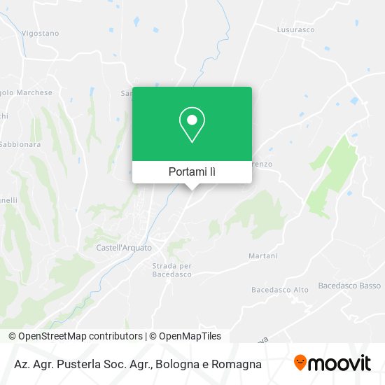 Mappa Az. Agr. Pusterla Soc. Agr.