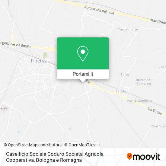 Mappa Caseificio Sociale Coduro Societa' Agricola Cooperativa