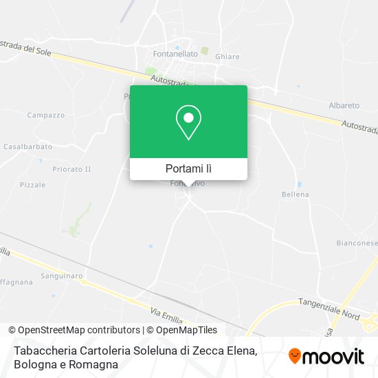 Mappa Tabaccheria Cartoleria Soleluna di Zecca Elena