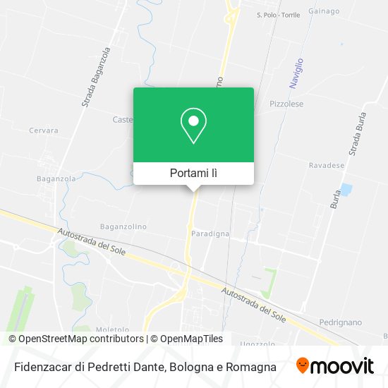 Mappa Fidenzacar di Pedretti Dante