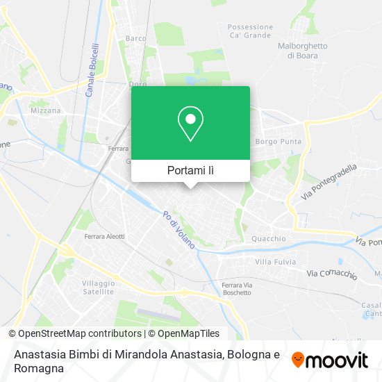 Mappa Anastasia Bimbi di Mirandola Anastasia