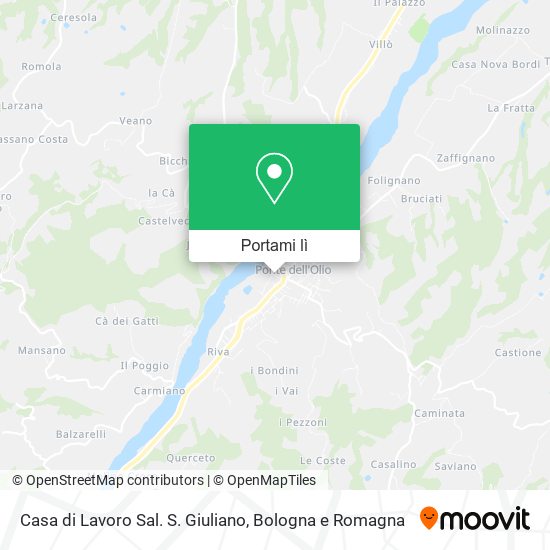 Mappa Casa di Lavoro Sal. S. Giuliano