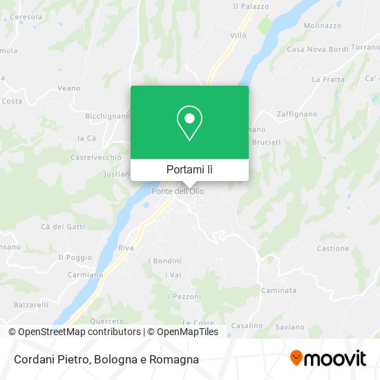 Mappa Cordani Pietro