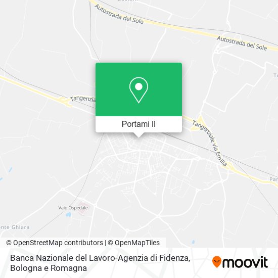 Mappa Banca Nazionale del Lavoro-Agenzia di Fidenza