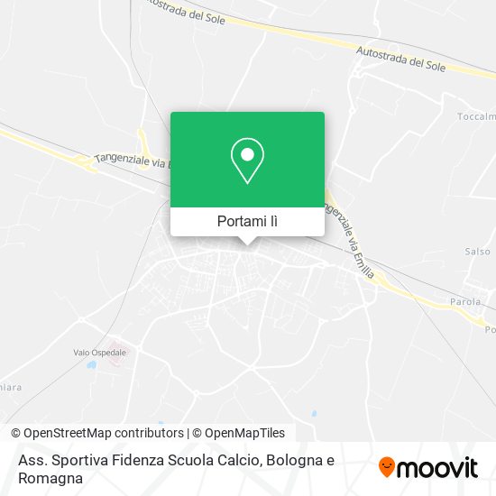 Mappa Ass. Sportiva Fidenza Scuola Calcio