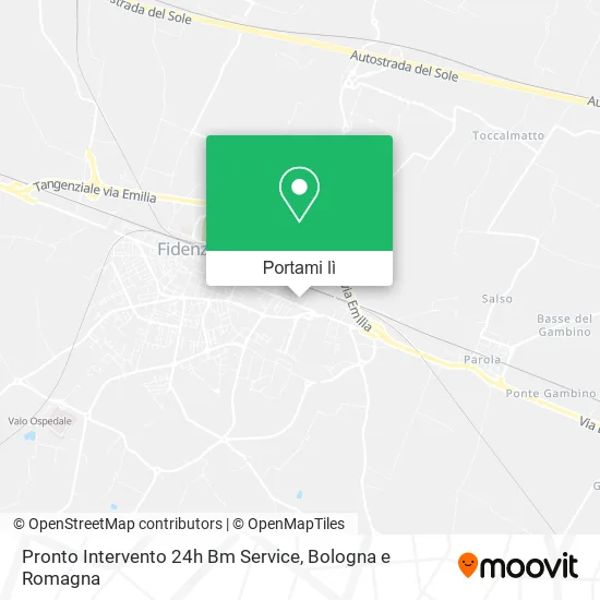 Mappa Pronto Intervento 24h Bm Service