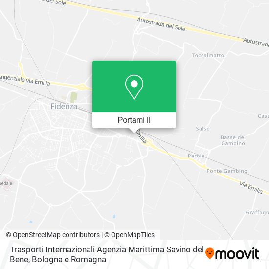 Mappa Trasporti Internazionali Agenzia Marittima Savino del Bene