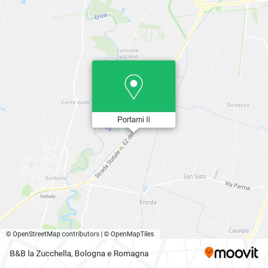 Mappa B&B la Zucchella