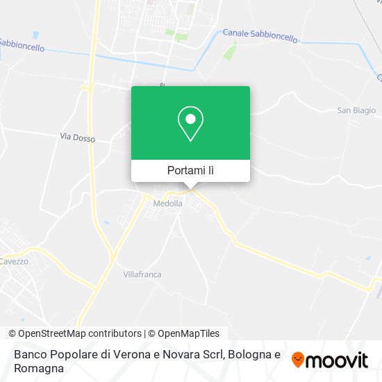 Mappa Banco Popolare di Verona e Novara Scrl