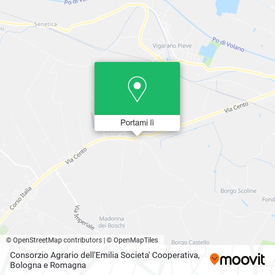 Mappa Consorzio Agrario dell'Emilia Societa' Cooperativa