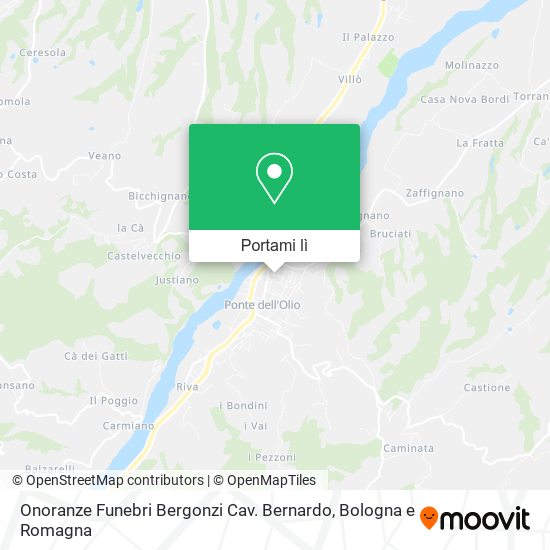Mappa Onoranze Funebri Bergonzi Cav. Bernardo