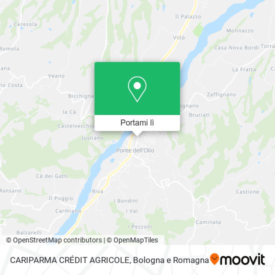 Mappa CARIPARMA CRÉDIT AGRICOLE
