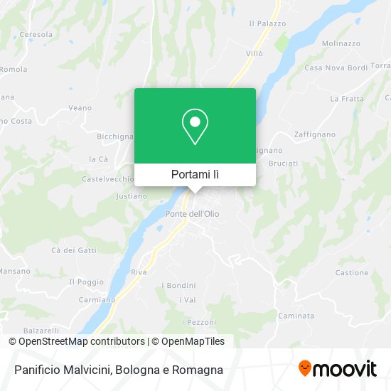 Mappa Panificio Malvicini