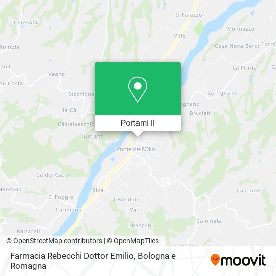 Mappa Farmacia Rebecchi Dottor Emilio