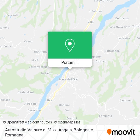 Mappa Autostudio Valnure di Mizzi Angela