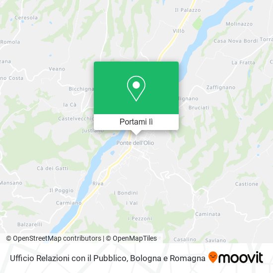 Mappa Ufficio Relazioni con il Pubblico