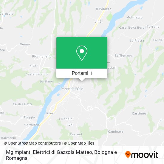 Mappa Mgimpianti Elettrici di Gazzola Matteo