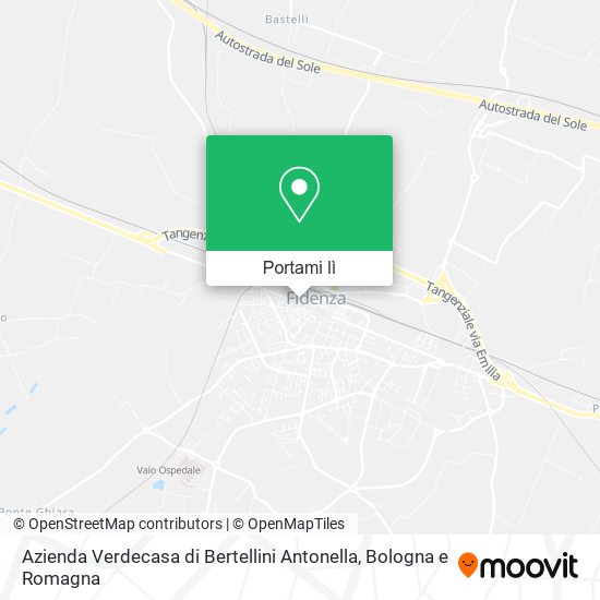Mappa Azienda Verdecasa di Bertellini Antonella
