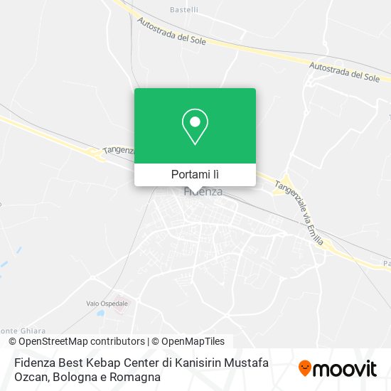 Mappa Fidenza Best Kebap Center di Kanisirin Mustafa Ozcan