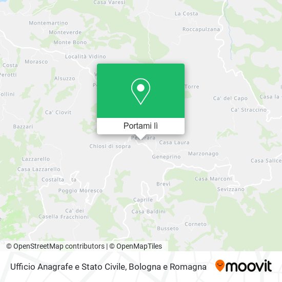 Mappa Ufficio Anagrafe e Stato Civile