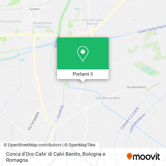 Mappa Conca d'Oro Cafe' di Calvi Benito