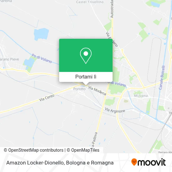 Mappa Amazon Locker-Dionello