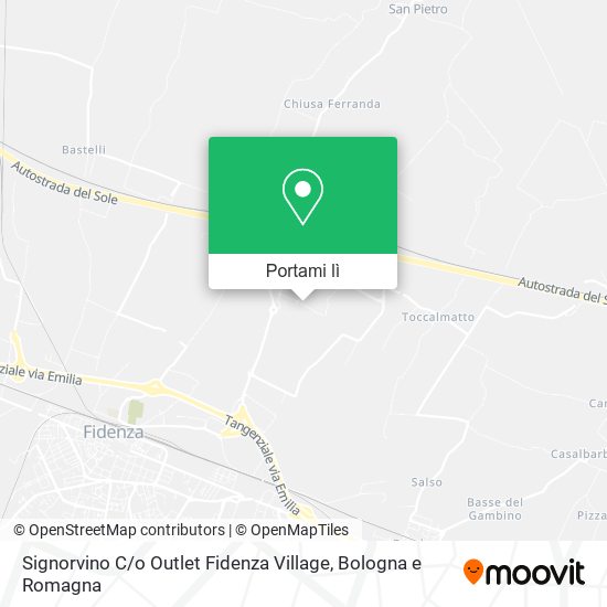 Mappa Signorvino C / o Outlet Fidenza Village