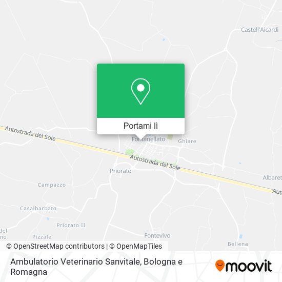 Mappa Ambulatorio Veterinario Sanvitale
