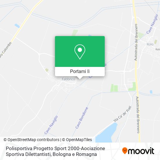 Mappa Polisportiva Progetto Sport 2000-Aociazione Sportiva Dilettantisti