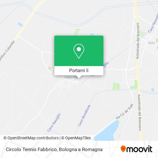 Mappa Circolo Tennis Fabbrico