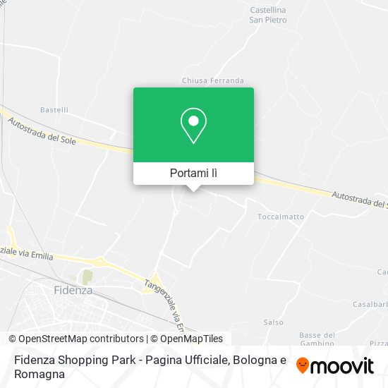 Mappa Fidenza Shopping Park - Pagina Ufficiale