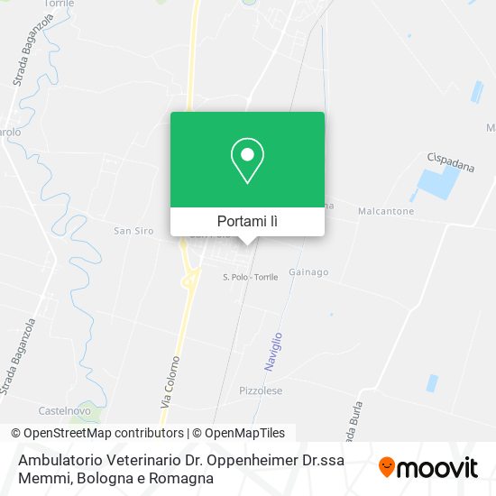 Mappa Ambulatorio Veterinario Dr. Oppenheimer Dr.ssa Memmi