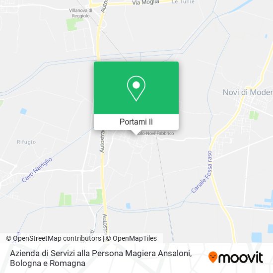 Mappa Azienda di Servizi alla Persona Magiera Ansaloni