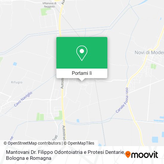 Mappa Mantovani Dr. Filippo Odontoiatria e Protesi Dentarie