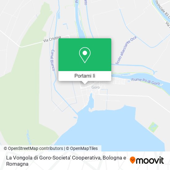 Mappa La Vongola di Goro-Societa' Cooperativa