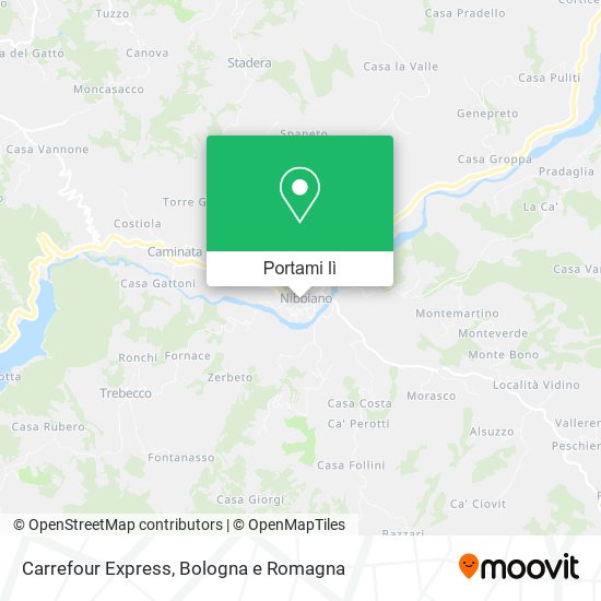 Mappa Carrefour Express