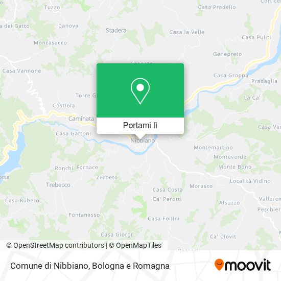 Mappa Comune di Nibbiano