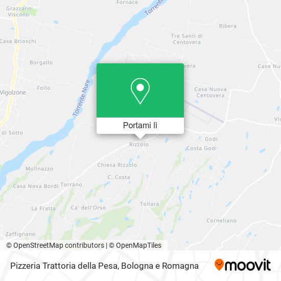 Mappa Pizzeria Trattoria della Pesa