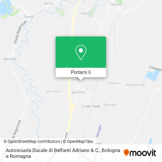 Mappa Autoscuola Ducale di Belfanti Adriano & C.